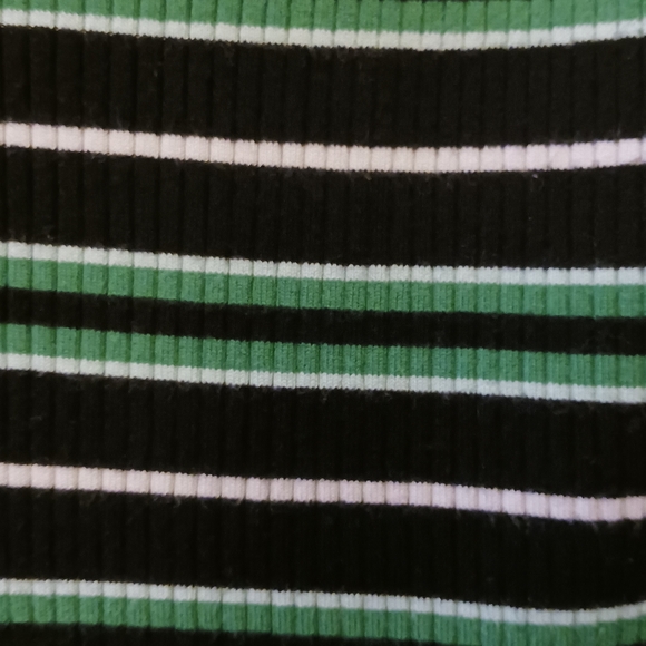 WHBM Striped Sweater Vest -Emerald and Black -Size Large-EUC $78 Retail - Picture 6 of 10